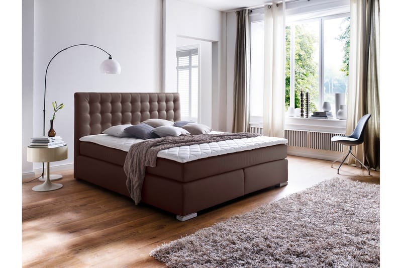 Komplet sengepakke kontinentalseng 200x200 cm - Møbler - Senge - Komplet sengepakke