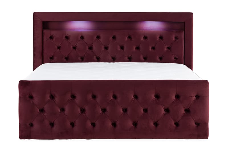 Francisco sengepakke 160x200 med opbevaring - Rød - Møbler - Senge - Seng med opbevaring