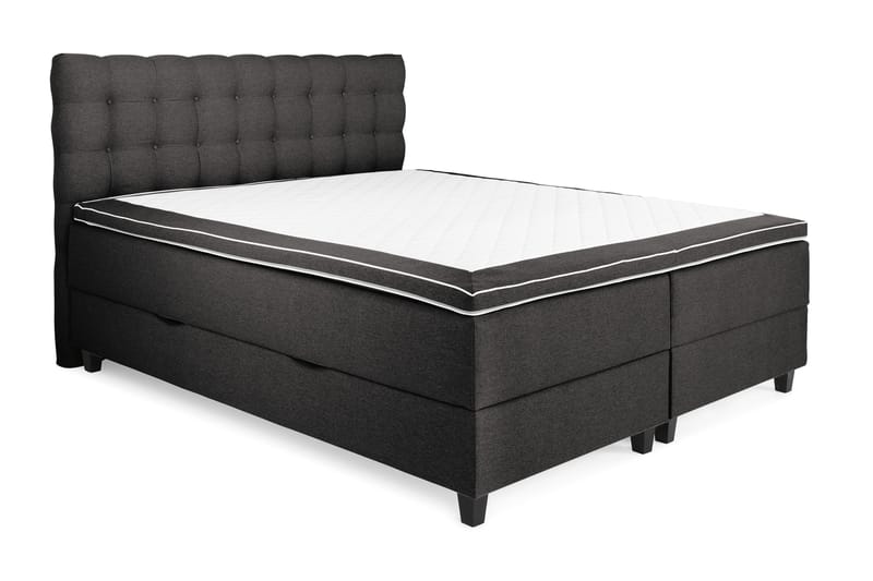 Royal seng 180x200 med opbevaring - mørkegrå - Møbler - Senge - Seng med opbevaring