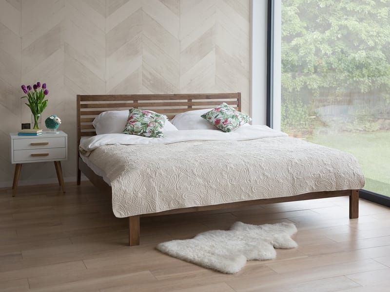 Carnac Dobbelt seng 180 | 200 cm - Træ / natur - Møbler - Senge - Sengeramme & sengestel