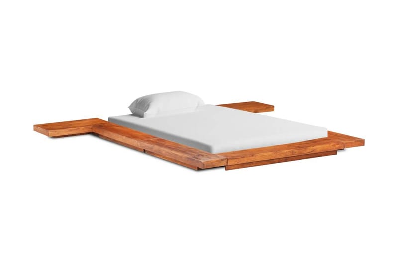 Japansk Futonsengestel 90x200 cm Massivt Akacietræ - Møbler - Senge - Sengeramme & sengestel