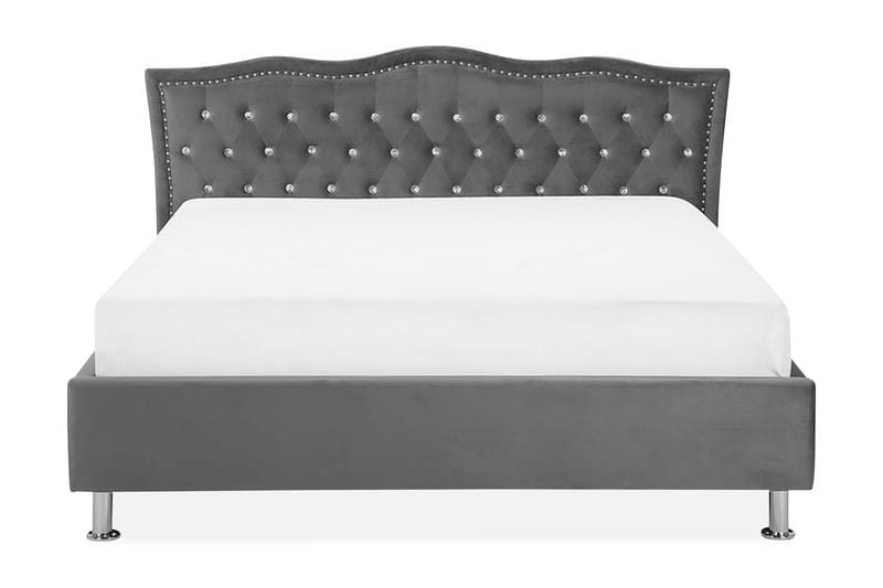 Metz Dobbelt seng 160 | 200 cm - Grå - Møbler - Senge - Sengeramme & sengestel
