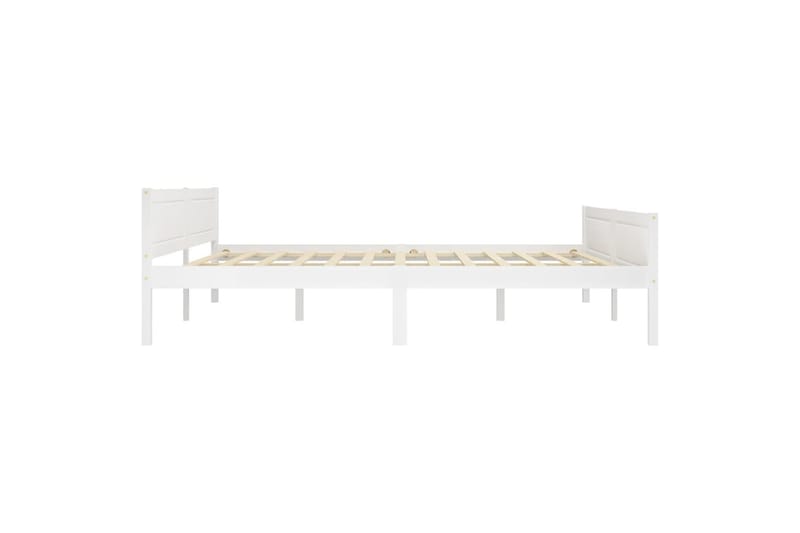 sengestel 180x200 cm massivt fyrretræ hvid - Hvid - Møbler - Senge - Sengeramme & sengestel