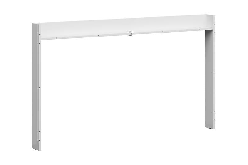 Alginet Sengeskinne 12x138 cm med USB - Natur / hvid Højglans - Møbler - Senge - Sengetilbehør & sengegavl - Opbevaring til senge