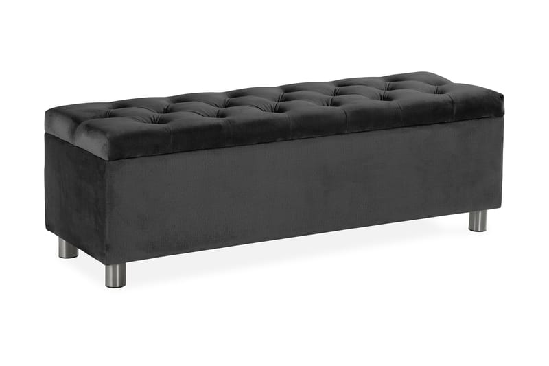 Donte sengekiste 140 cm - Mørkegrå - Møbler - Senge - Sengetilbehør & sengegavl - Opbevaring til senge