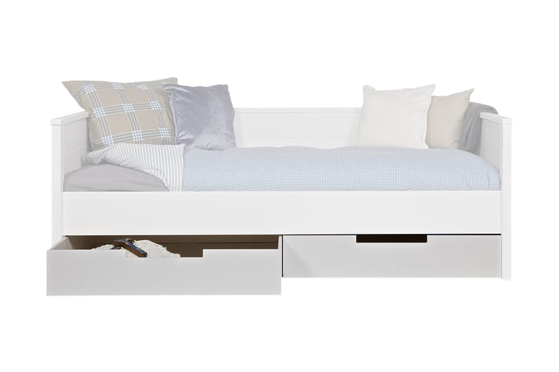 Jeda Sengeskuffe 92x198 cm - Hvid Fyrretræ - Møbler - Senge - Sengetilbehør & sengegavl - Opbevaring til senge