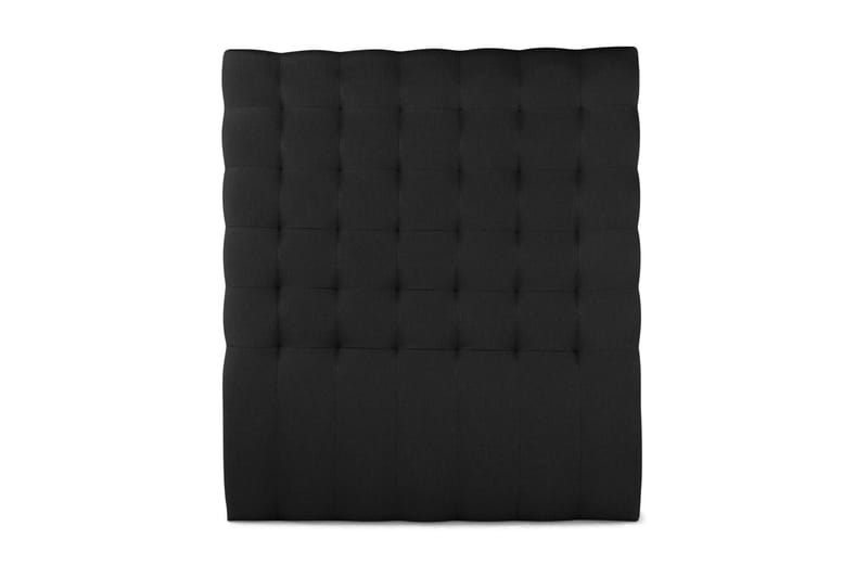 Elite sengegavl 140 cm Quiltet høj - sort - Møbler - Senge - Sengetilbehør & sengegavl - Sengegavle