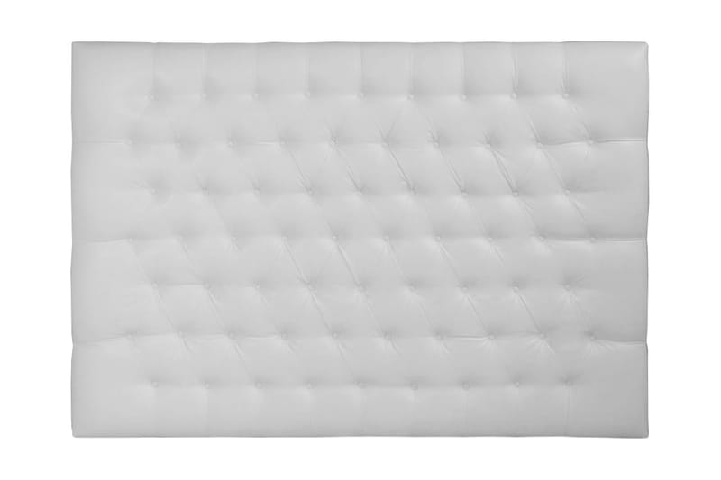 Vintage sengegavl 180 cm Läder - hvid - Møbler - Senge - Sengetilbehør & sengegavl - Sengegavle