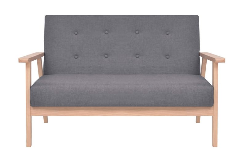 2-Personers Sofa I Stof Mørkegrå - Grå - Møbler - Lænestole & puffer - Lænestole
