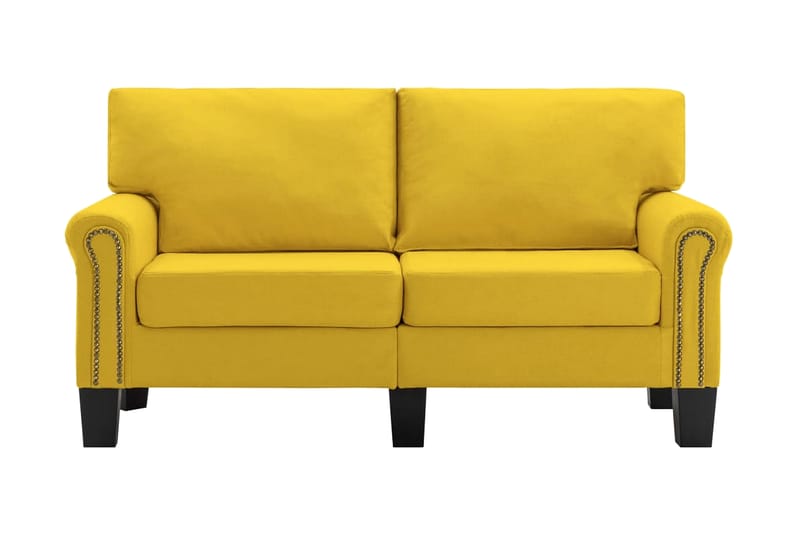 2-personers sofa stof gul - Gul - Møbler - Sofaer - 2-personers sofa