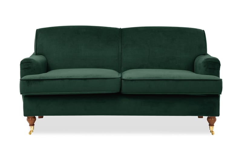Bracknell Sofa 2-personers - Mørkegrøn Velour - Møbler - Sofaer - 2 - 4 Personers sofaer