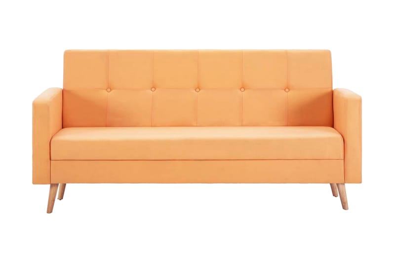 Sofa Stof Orange - Orange - Møbler - Sofaer - 2 personers sofa