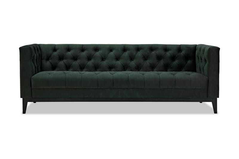 Adem 3-personers Sofa - Grøn - Møbler - Sofaer - Velour sofaer