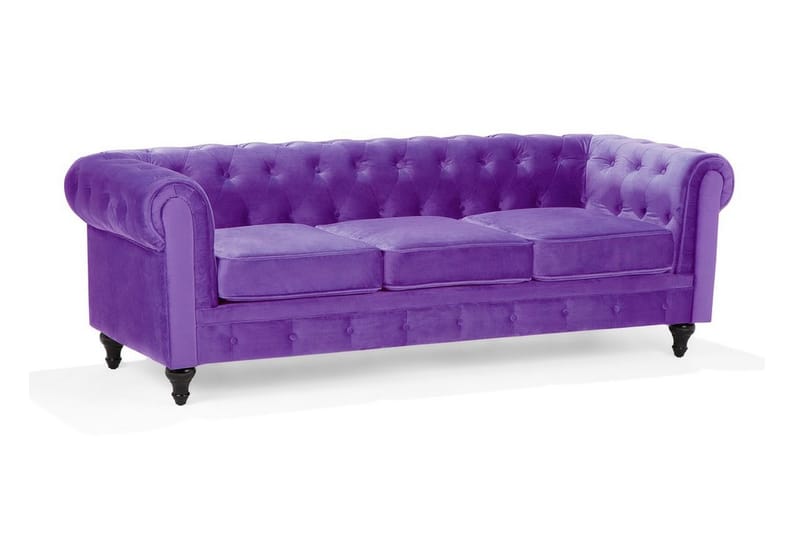 Chesterfield Sofa 3-pers - Lilla - Møbler - Sofaer - Chesterfield sofaer