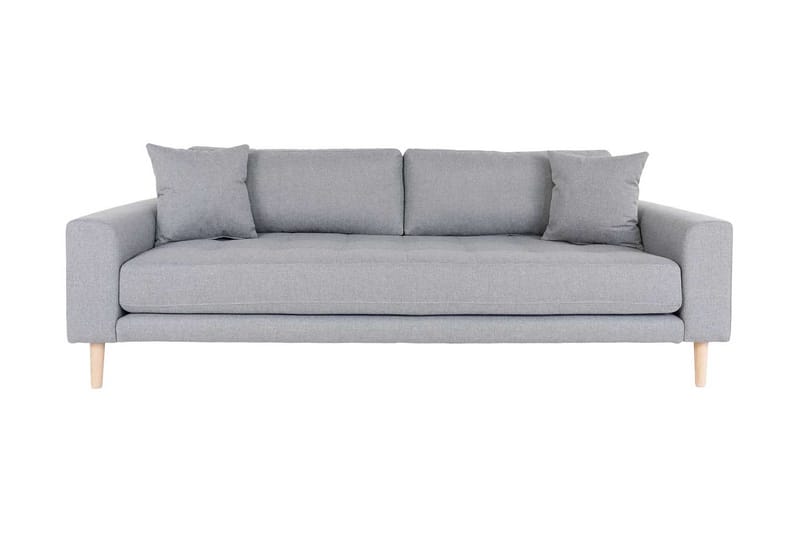 Praello 3-personers sofa med 2 puder - Lysegrå - Møbler - Sofaer - Chaiselongsofa