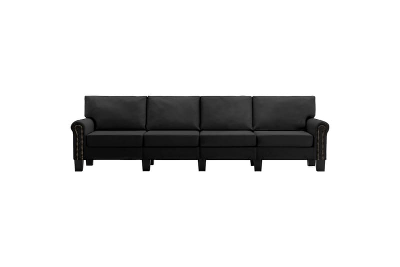 4-personers sofa stof sort - Sort - Møbler - Sofaer - 4 personers sofa