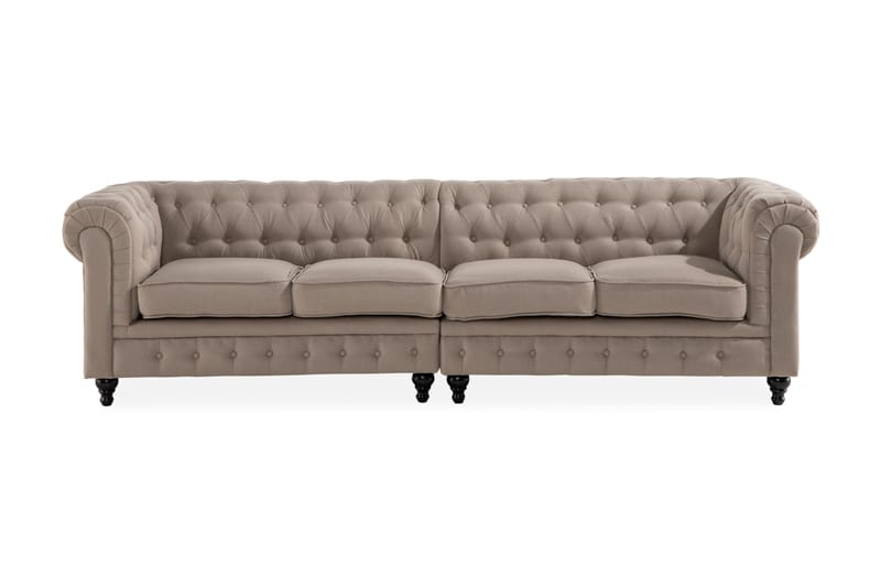 Chesterfield Luksus 4-pers - Beige - Møbler - Sofaer - 4 personers sofa