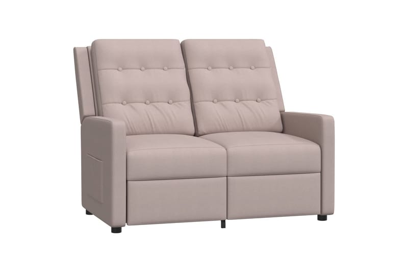 2-personers lænestol stof gråbrun - Gråbrun - Møbler - Sofaer - Recliner sofaer