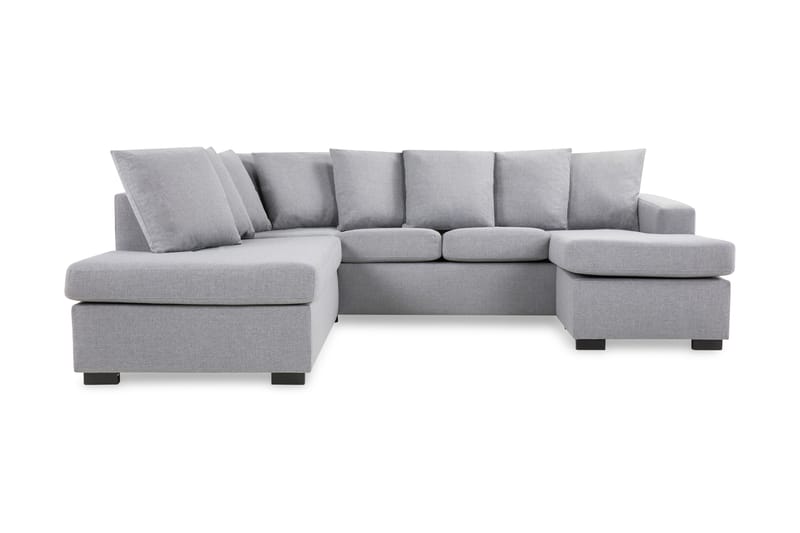 Crazy U-sofa Small diva højre inkl puder - Lysegrå - Møbler - Sofaer - Chaiselongsofa & U-Sofa