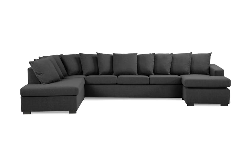 Crazy U-sofa XL diva højre inkl puder - Mørkegrå - Møbler - Sofaer - Chaiselongsofa & U-Sofa
