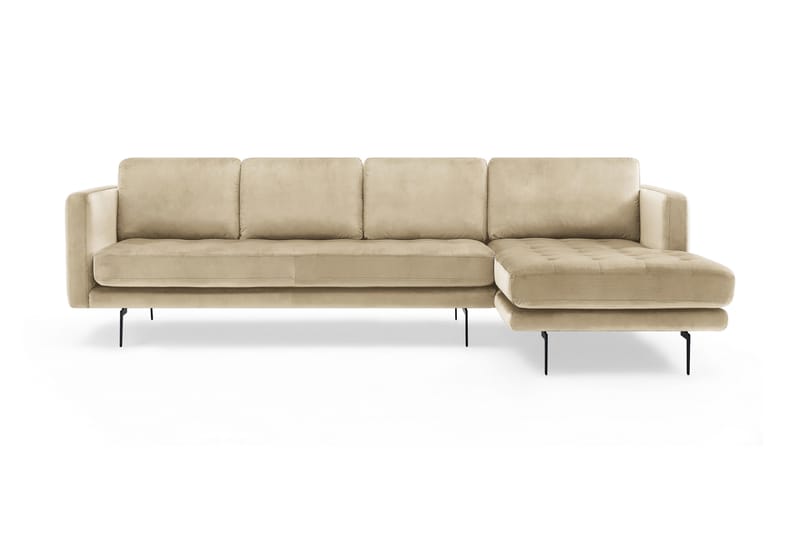 Debbi 3-sits Sofa med Chaiselong - Beige - Møbler - Sofaer - Chaiselongsofa & U-Sofa