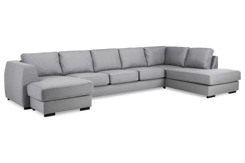 Optus U-sofa Large med Chaiselong Venstre - Lysegrå - Møbler - Sofaer - Chaiselongsofa & U-Sofa