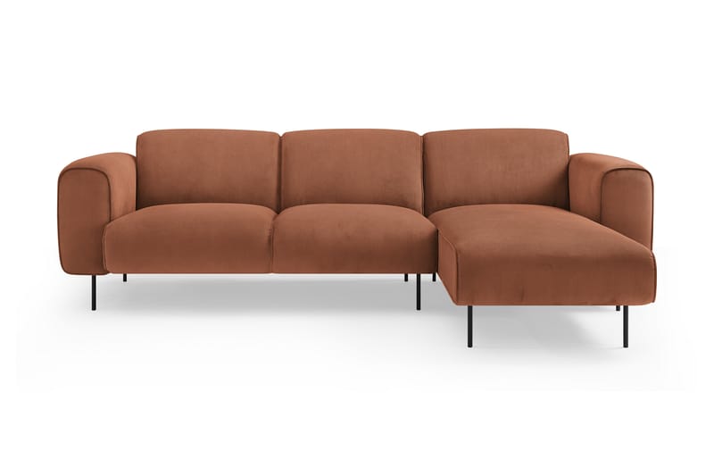 Cleodal 4-pers. Sofa med chaiselong - Lyserød - Møbler - Sofaer - Chaiselongsofa - 4-personers sofa med chaiselong
