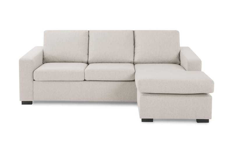 Crazy 3-Personers Sofa med Chaiselong  Vendbar - Beige - Møbler - Sofaer - Lædersofaer