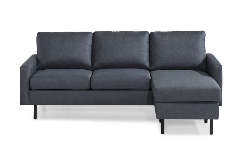 Peppe 3-personers Sofa med Chaiselong Vendbar - Mørkegrå - Møbler - Sofaer - Sofa med chaiselong - 3 personers sofa med chaiselong
