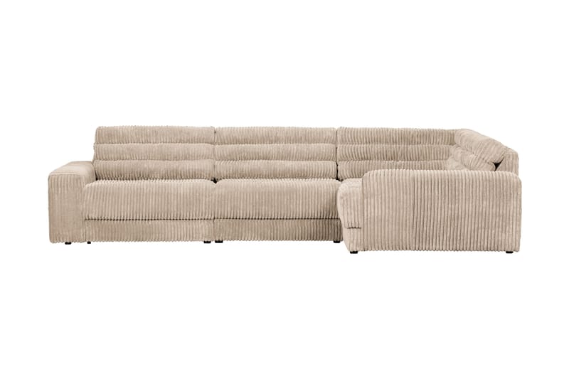 Date hjørnesofa højre ribcord naturlig - Møbler - Sofaer - 4 personers sofa