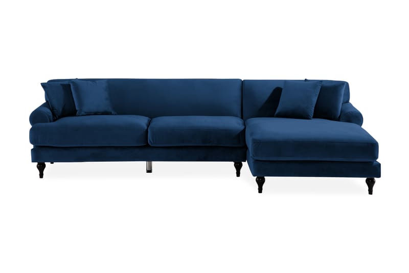 Amanda sofa med divan højre - Blå - Møbler - Sofaer - Howard sofa