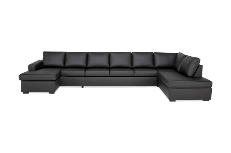 Crazy U-sofa XXL diva venstre - Sort - Havemøbler - Loungemøbler - Loungesæt