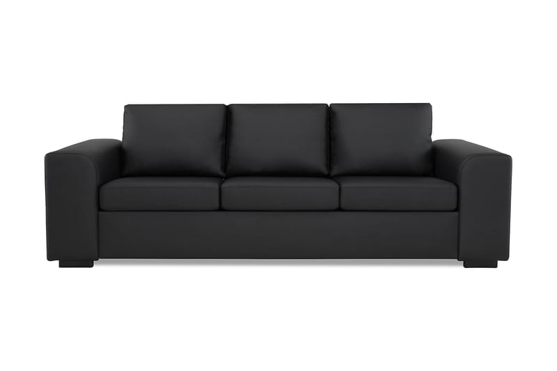 Link 3-pers Sofa Kunstlæder - Sort - Opbevaring - Opbevaringsmøbler - Skænke & sideboards