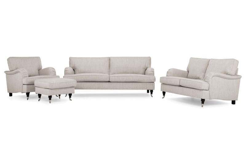 Howard Classic Sofagruppe 2-pers+Lænestol+Puf
