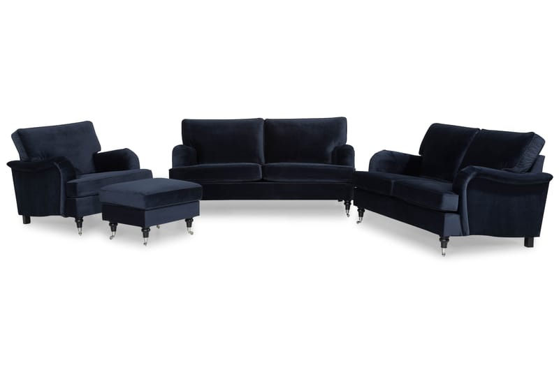 Howard Classic Sofagruppe 3+2-personers+Lænestol+Puf Velour