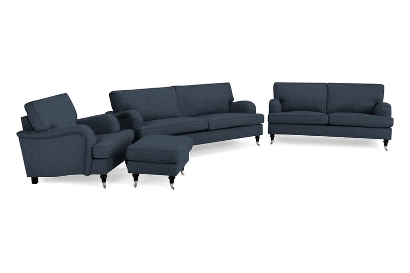 Howard Classic Sofagruppe 3,5-pers+3-pers+Lænestol+Puf
