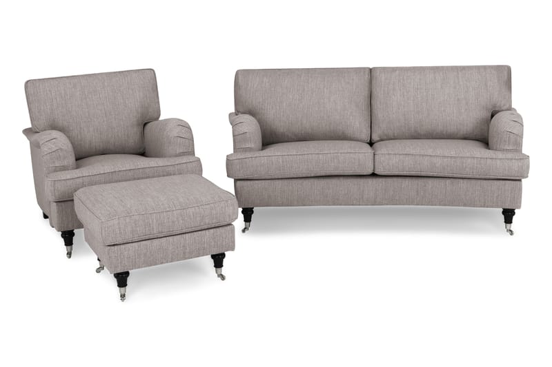 Howard Classic Sofagruppe Buet 2-pers+Lænestol+Puf