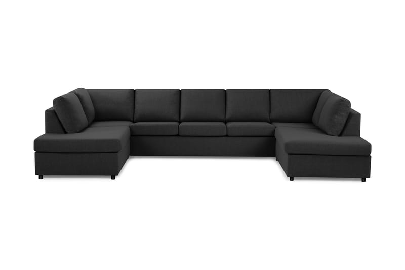 Crazy U-sofa med chaiselong - Antracitgrå - Møbler - Sofaer - U-Sofa