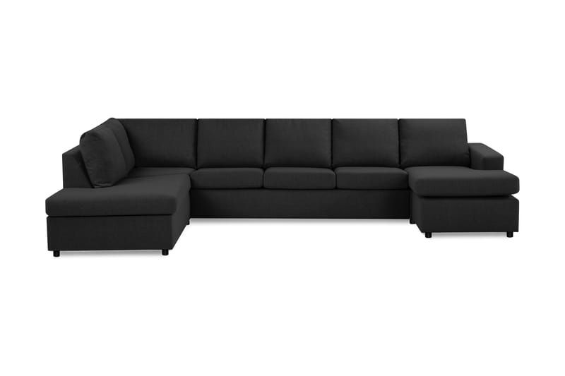Crazy U-sofa XL Chaiselong Højre - Antracit - Møbler - Sofaer - Lædersofaer