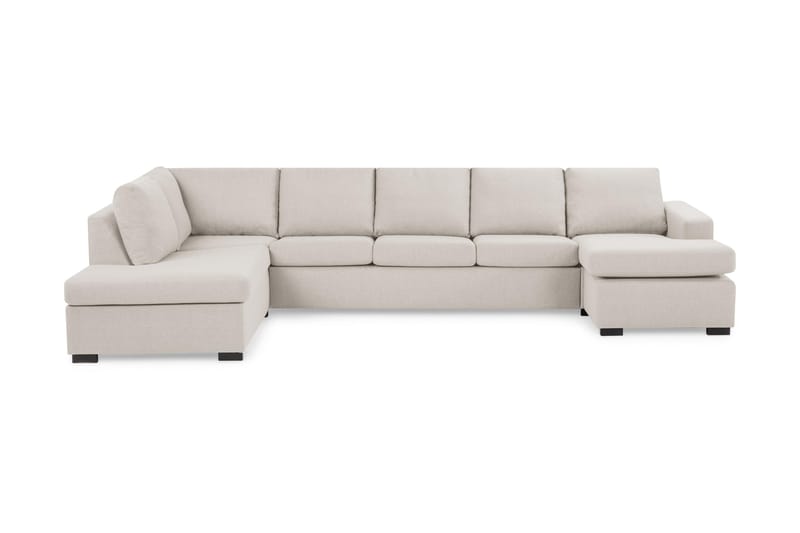 Crazy U-sofa XL Chaiselong Højre - Beige - Møbler - Sofaer - Velour sofaer