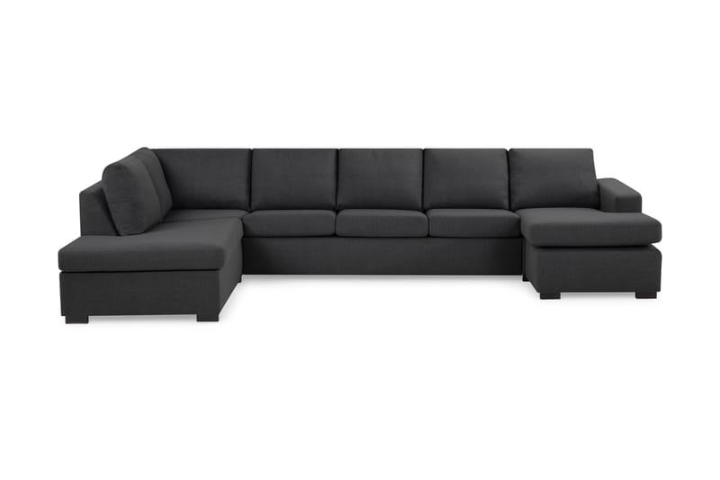 Crazy U-sofa XL Chaiselong Højre - Mørkegrå - Møbler - Sofaer - Lædersofaer