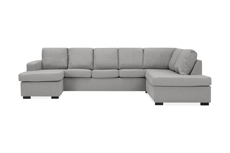 Crazy U-sofa XL diva venstre - Lysegrå - Møbler - Senge - Seng med opbevaring