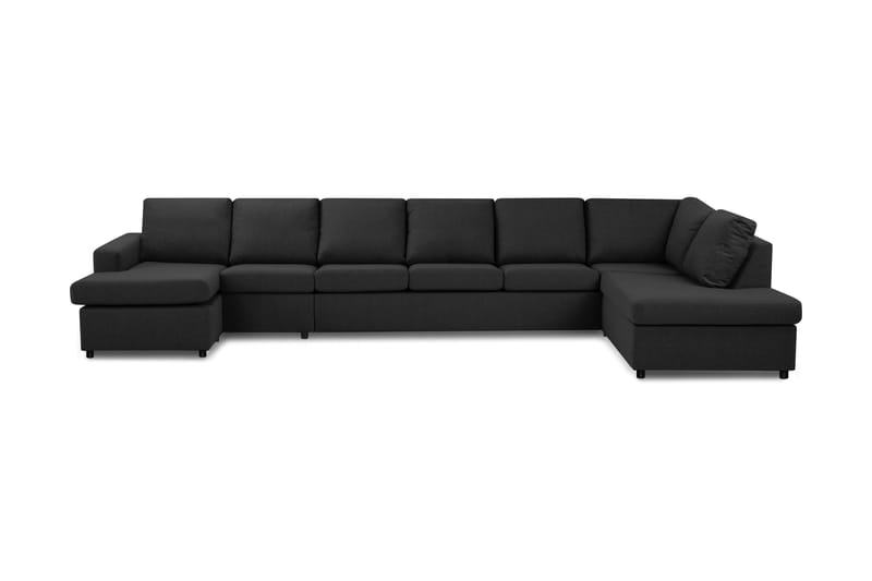 Crazy U-sofa XXL diva venstre - Antracitgrå - Møbler - Sofaer - Lædersofaer