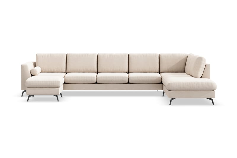 Ocean Lyx U-sofa med Chaiselong Højre - Beige - Møbler - TV borde & mediemøbler - TV-borde