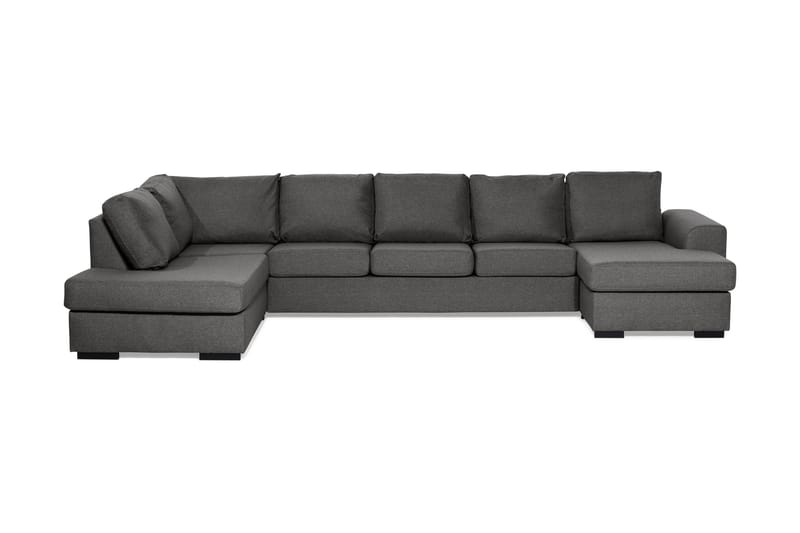 Ocean U-sofa Large med Chaiselong Højre - Mørkegrå - Møbler - Sofaer - Lædersofaer