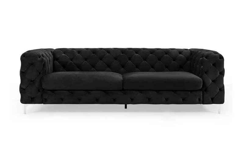 Glennie 3-sits Sofa - Sort - Møbler - Sofaer - Velour sofaer
