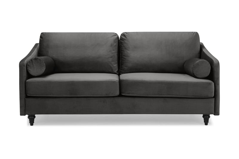 Mirage Veloursofa 3-pers - Mørkegrå - Møbler - Sofaer - Velour sofaer