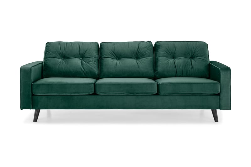Monroe Veloursofa 3-pers - Grøn - Møbler - Sofaer - Howard sofa