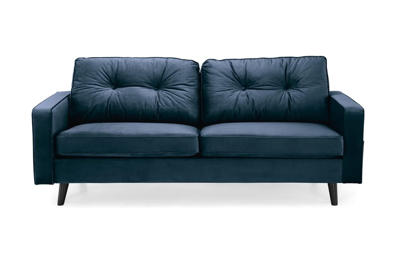 Monroe Veloursofa 3-pers - Midnatsblå - Møbler - Sofaer - Howard sofa