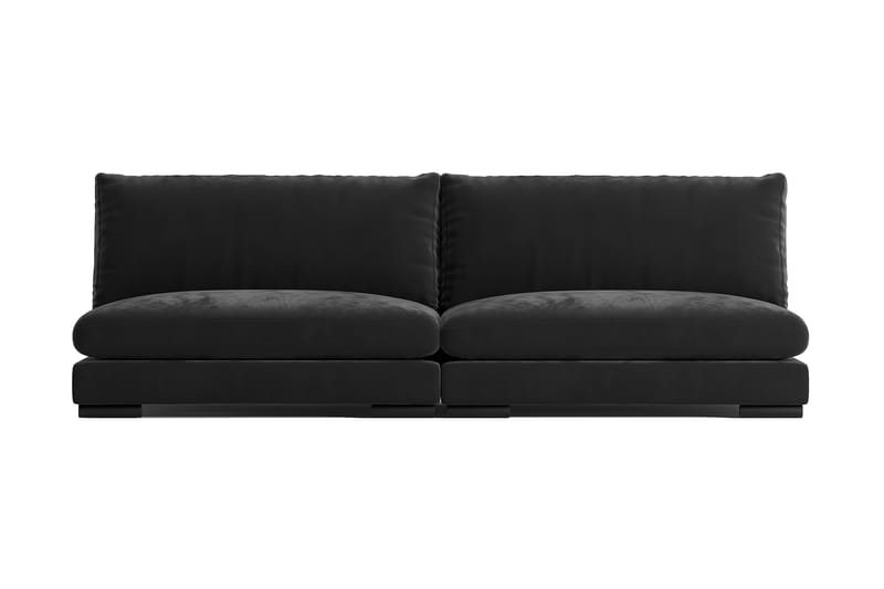 Noha Modul Chaiselongsofa Velour - Mørkegrå - Møbler - Sofaer - 2-personers sofa